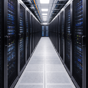 Modern data center aisle setup